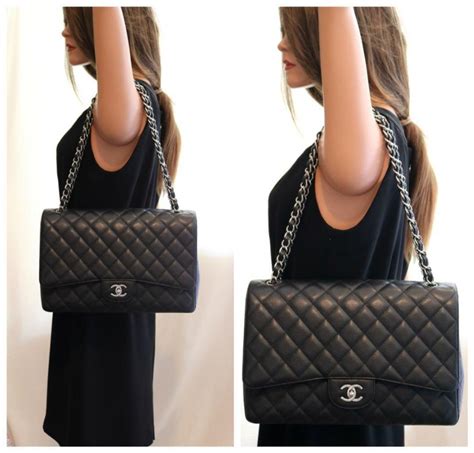 maxi vs jumbo chanel bag|chanel jumbo double flap.